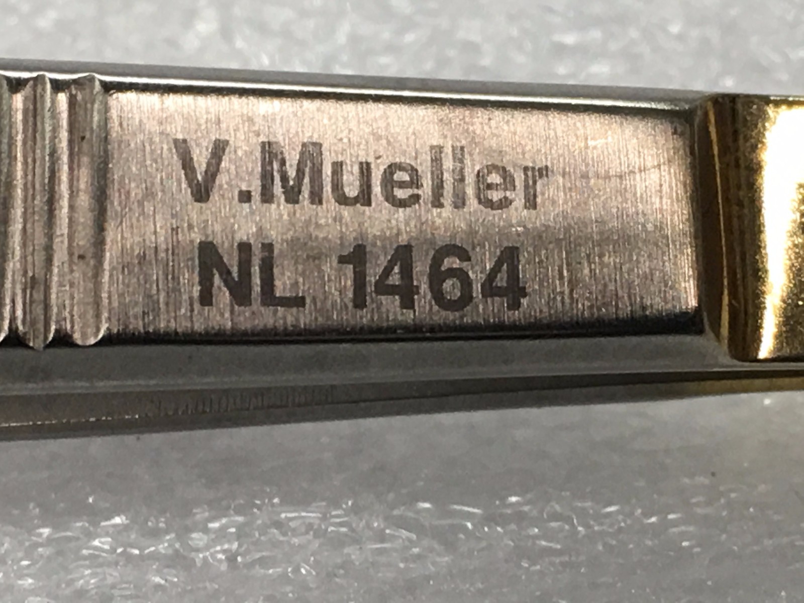 Pinza Chirurgica V. Mueller NL1445 Gerald In Acciaio Inox 9,5 Cm Usata Germania - Foto 2