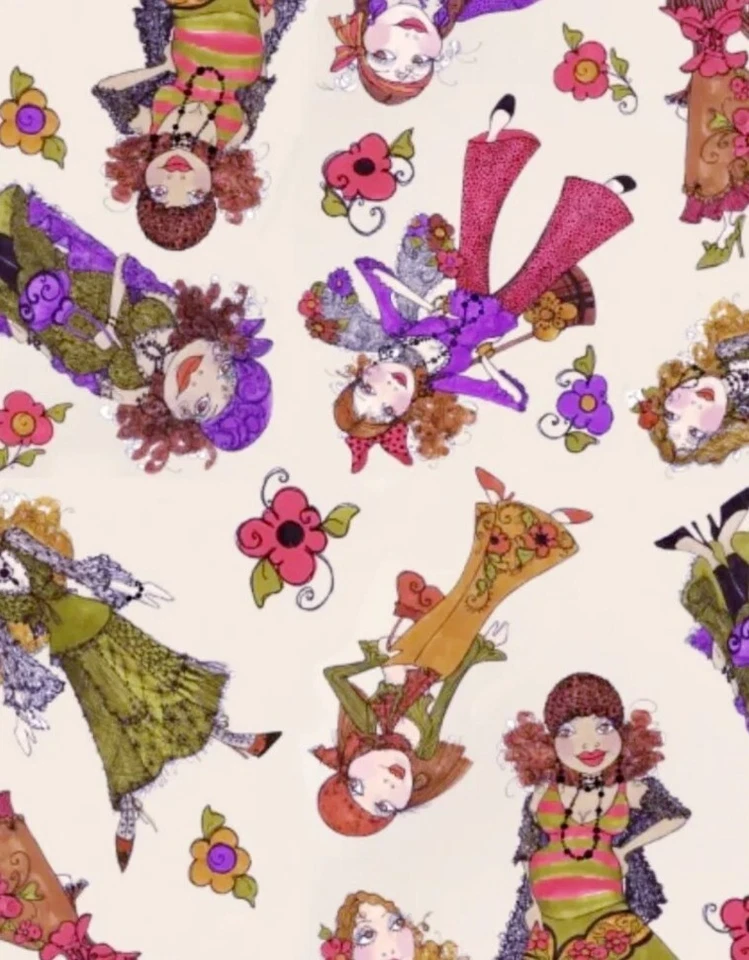 Loralie Designs - Tela de acolchado y artesanía bronceada para gitanos arrojados - con gitana Foto 2 de 4