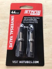 Stan's NoTubes Universal 44 mm Presta Valve Stem Stans Stems 44mm Set of 2