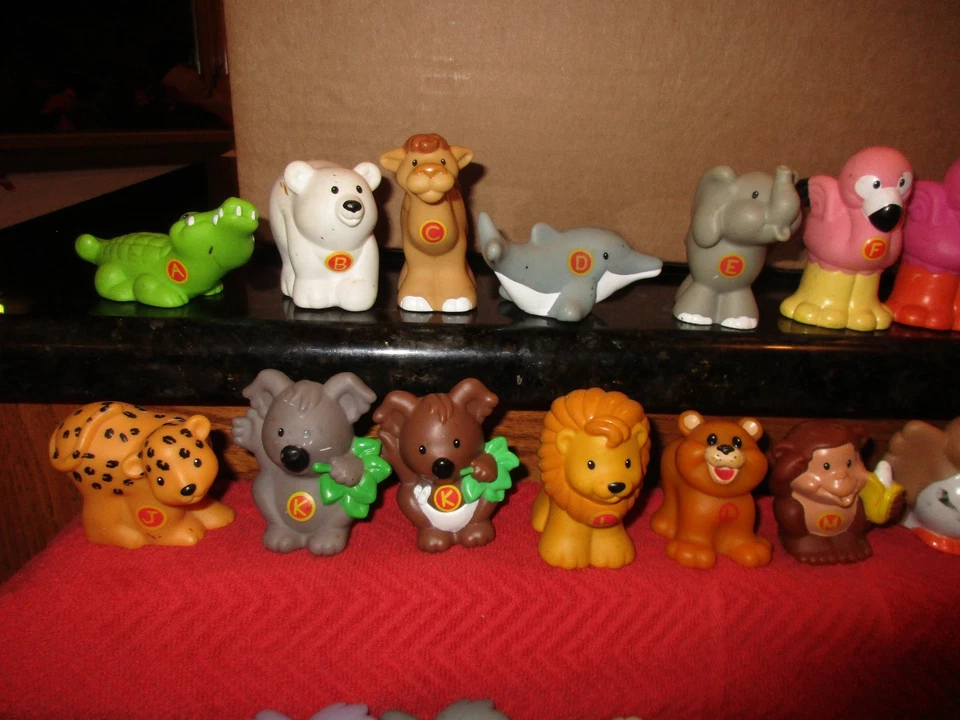 Fisher Price Little People ABC Zoo Animal Alfabeto Letra A a Z ELIGE UNA parte Foto 3 de 4