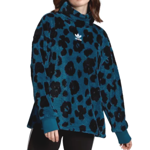 Adidas Originals Bellista Sherpa Sweatshirt Teal/Black Womens Size XSmall EC1892 | eBay