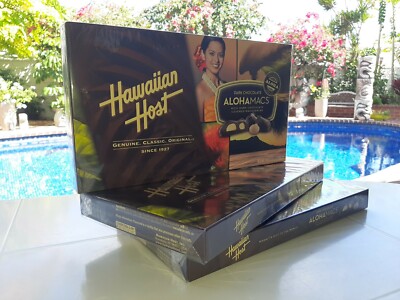 Hawaiian Host DARK Chocolate Macadamia nuts 15oz  Guaranteed Fresh SameDayShip!
