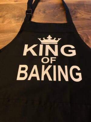 König des Backens Vatertag Geschenk für ihn/Vater/Ehemann - schwarz/weiß