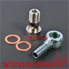 Kinugawa Turbo Water Banjo Fitting M12x1.5 to 3/8" (10mm) Hose Barb Volvo Saab