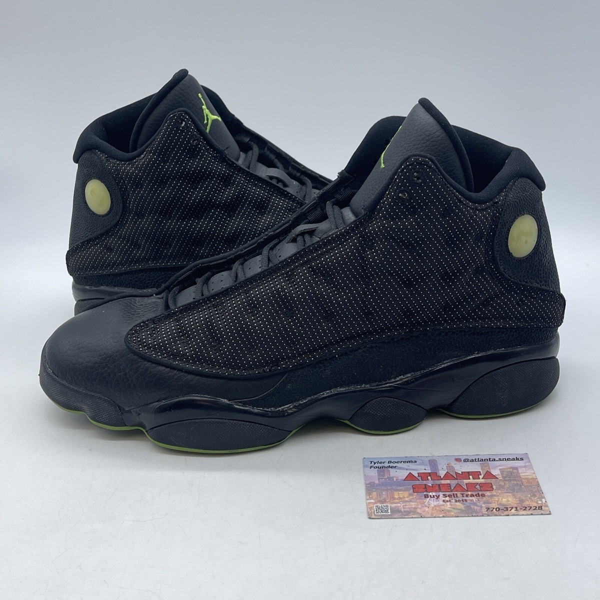 洋楽 g-rap ALIRES OF TRECE Size 12 - Air Jordan 13 Retro 2010 Altitude Black Leather