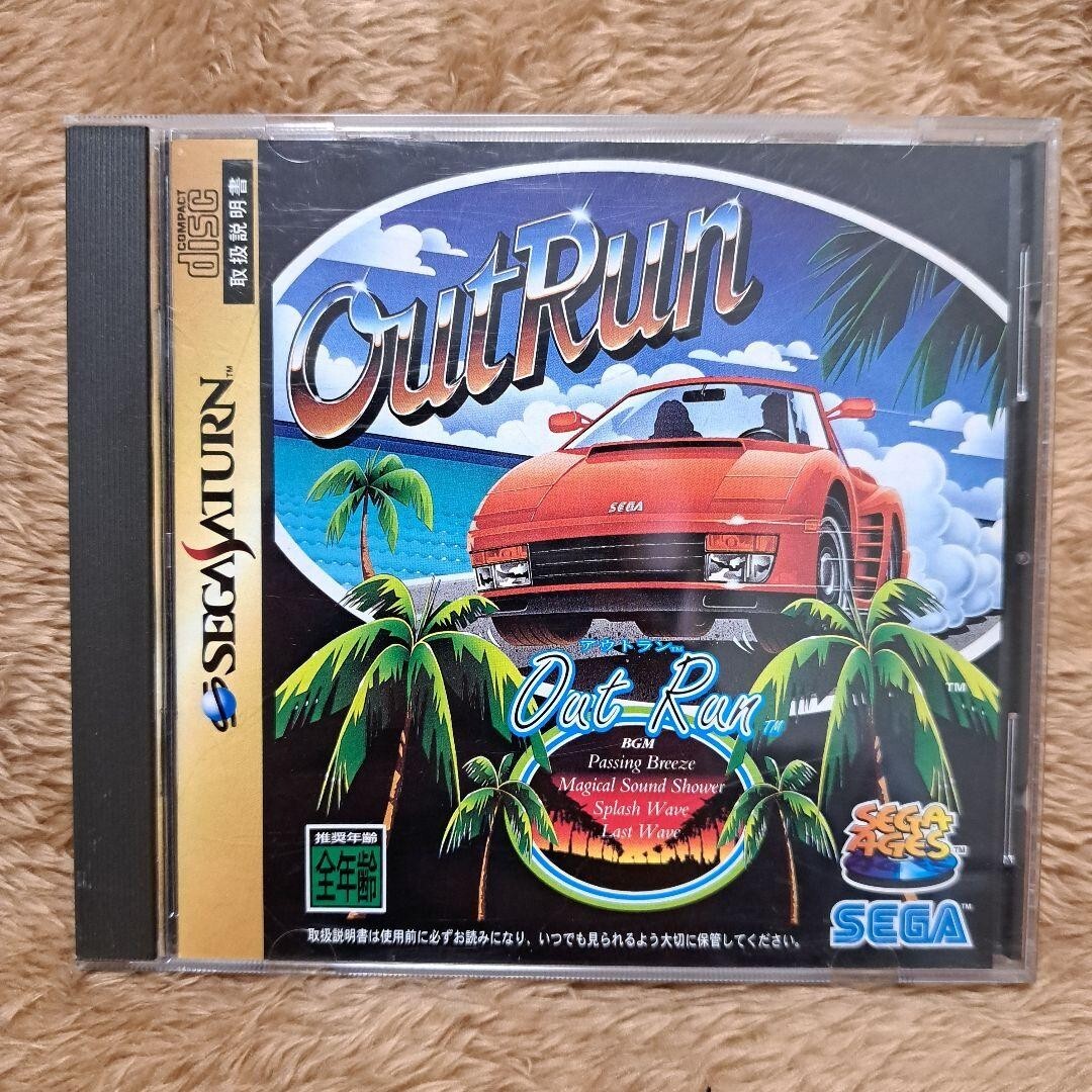 SEGA - セガサターン アウトラン 帯あり　Sega Saturn Out Run OutRun