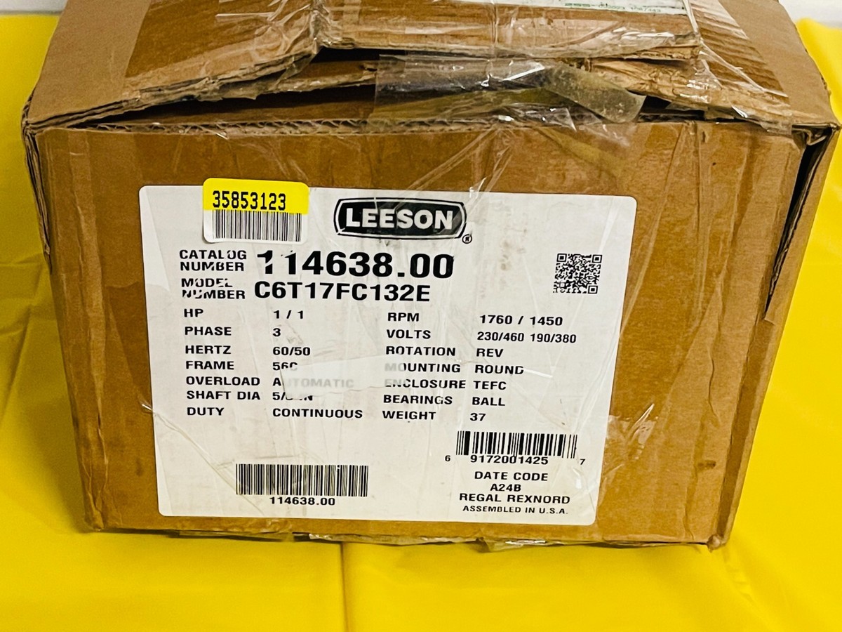 Leeson Wattsaver 114638.00 Inverter Duty Premium Efficiency Motor  