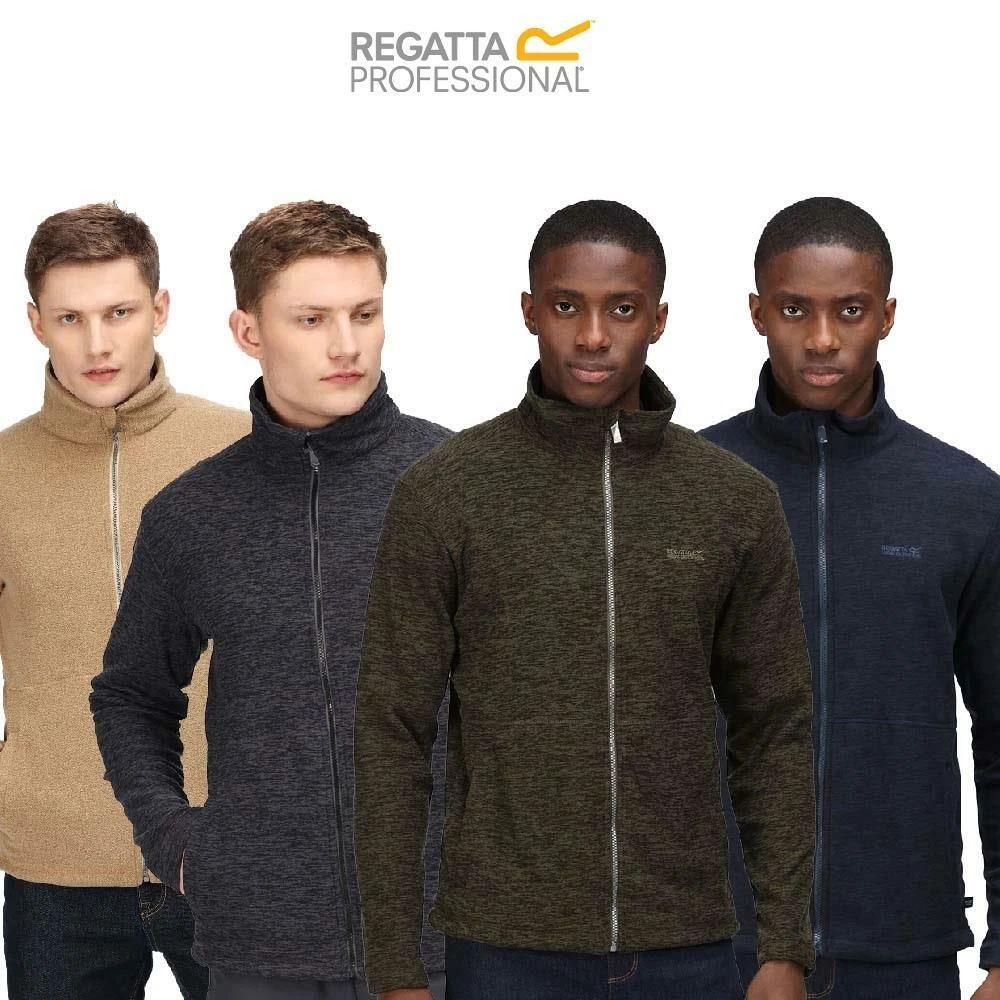 Regatta Mens Eilon Anti Pilling Full Zip Fleece Jacket Coat Green Navy Grey
Opens in a new window or