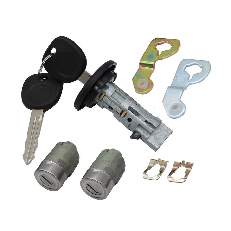 Interruptor de encendido y cilindros de bloqueo de puerta delantera con 2 llaves para Chevrolet GMC H2 Foto 4 de 4