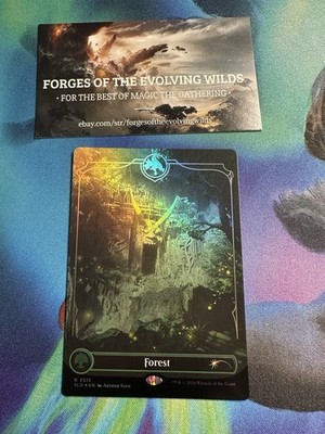 Forest 2513 Foil Secret Lair Lands of the Forgotten Realms D&D | eBay