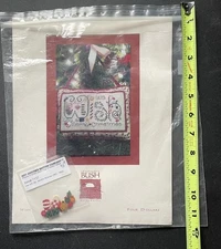 Monthly Musings WISH Cross Stitch Pattern Shepherds Bush W/Embellishments Xmas