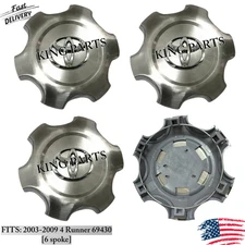 Center Caps for 17x7.5 6-Spoke Alloy Wheels Fits 2003-2009 4Runner (Set of 4)