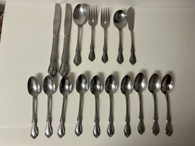 Wm A Rogers Oneida Ltd Sutton Place Stainless Flatware Lot of 17 Mixed