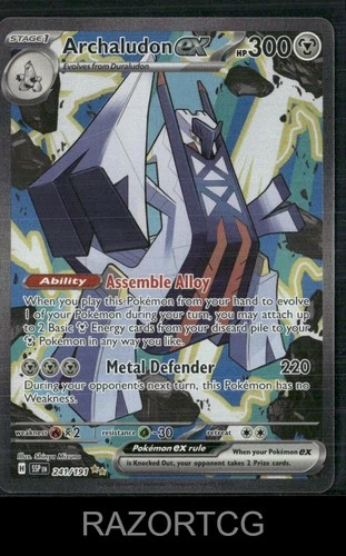 ARCHALUDON EX 241/191 SPECIAL ILLUSTRATION RARE SURGING SPARKS POKEMON NM/M
