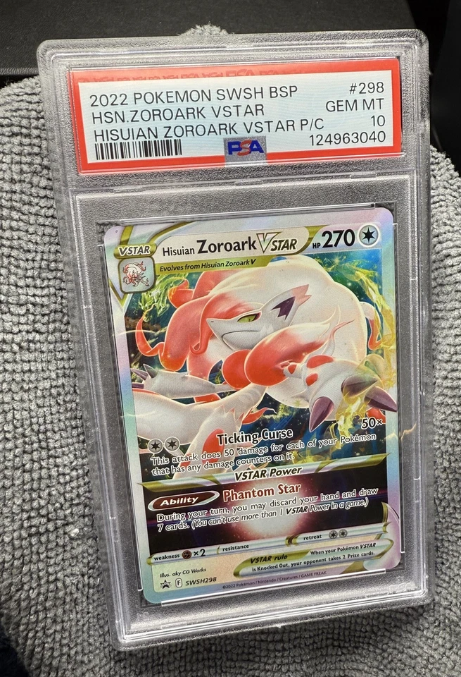 PSA 10 Hisuian Zoroark VSTAR SWSH298 Pokémon SWSH: Sword & Shield Promo Cards - Image 3 of 4