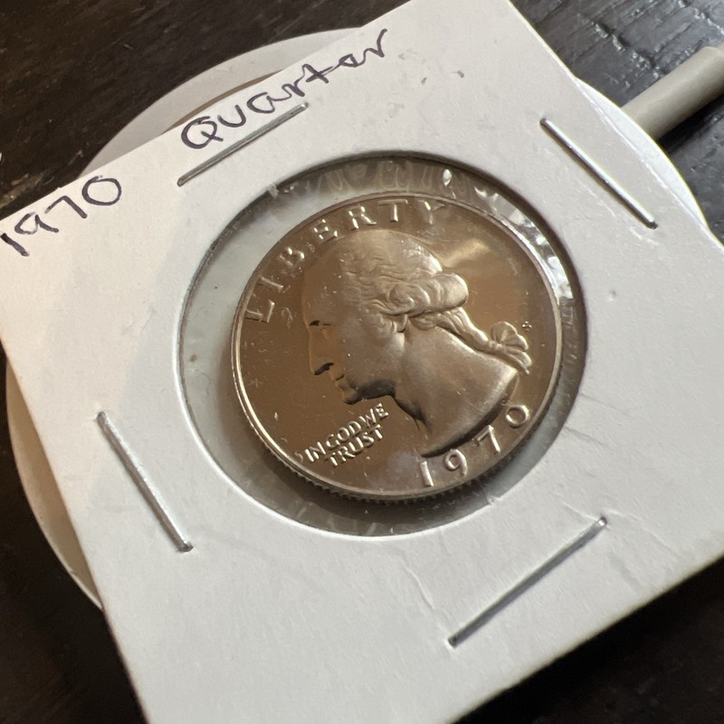 1970 S Proof Washington Quarter 25c Coin