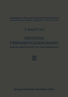 Deutsche Verfassungsgeschichte Vom 15. Jahrhundert Bis Zur Gegenwart Hartung Vi
