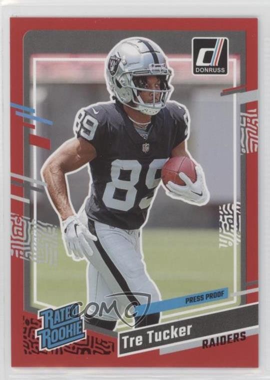 2023 Panini Donruss Rated Rookie Press Proof Red Tre Tucker #362 Rookie RC 0ma6