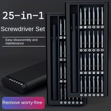 screwdriver set 25 in 1 mini , flat head and cross shaped small screwdrivers,
