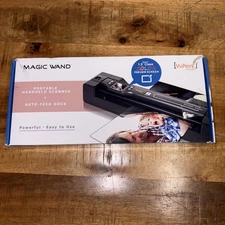 VuPoint Magic Wand Portable Handheld Scanner + Auto-Feed Dock Open Box