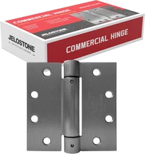 2 Pack - 4.5"X4.5" Self Closing Reversible Door Hinge JS-3SP1- Heavy Duty Commer