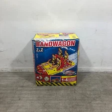 SportsStuff Bandwagon 2+2 Towable 1-4 Rider Tube for Boating and Water Sports