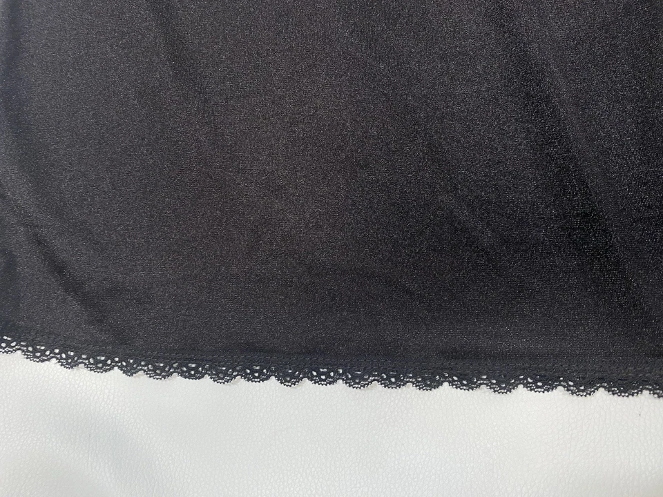 黑色半懒人鞋 2X 加大 26/28 黑色尼龙经典适度舒适选择 — 第 3/4 张图片