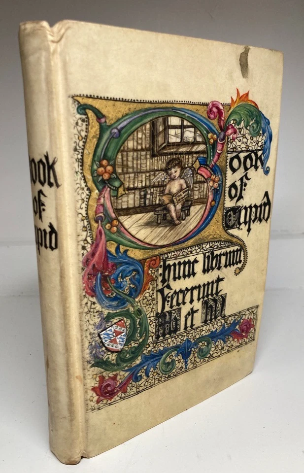 Unique Hand-Painted Illuminated Vellum Binding – The Book of Cupid (1909) - Image 3 of 4