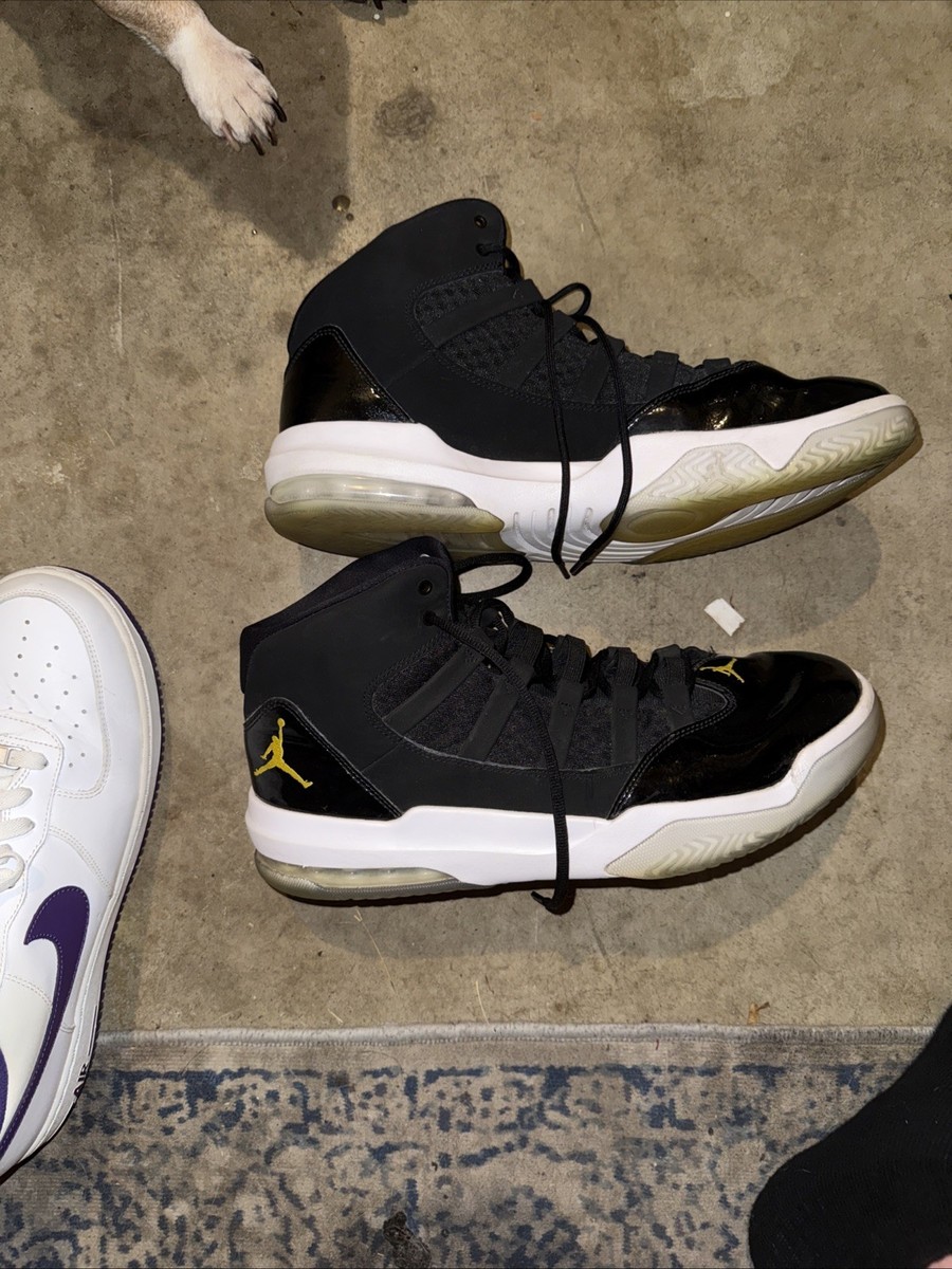 jordan max aura 1 black gold | eBay