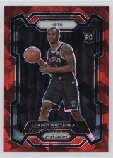 2023-24 Panini Prizm Red Ice Prizm Dariq Whitehead #175 1hs9