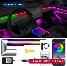 Acrylic Interior Car LED Lights with Remote and Wireless APP 6 in 1,Ambient Ligh