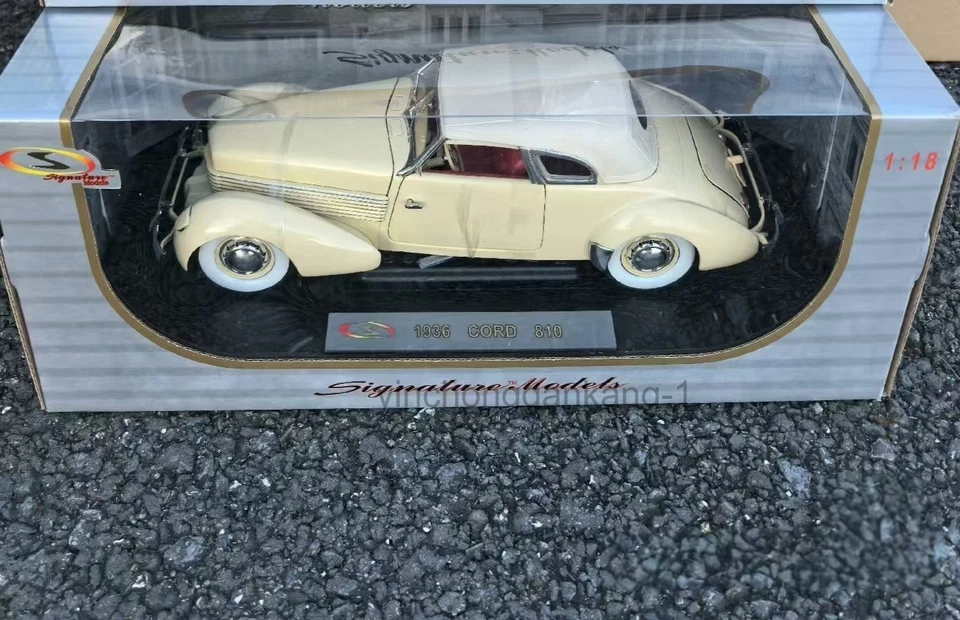1:1 8White 1936 CORD 8108 Classic Car Alloy Model - Image 3 of 4