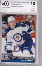 Patrik Laine UD 2017-18 Top Rookie Graded a 10