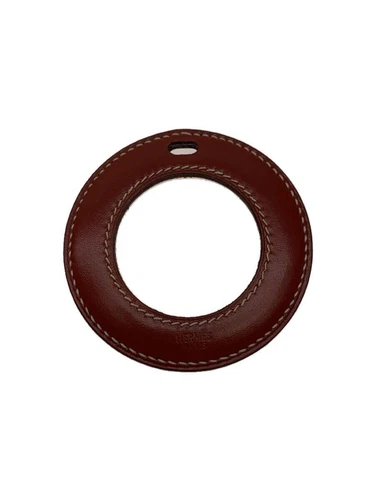 HERMÈS Collana donna HERMES in pelle marrone con top usata