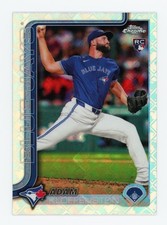 2025 Topps Baseball Chrome LogoFractor Adam Kloffenstein #47 RC Blue Jays