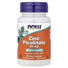 NOW Foods Zinc Picolinate 50 mg 30 Veg Caps