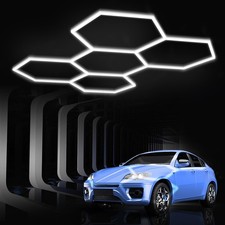 Hexagon Garage Lights: Hexagon led Gym Lights 26520LM DIY Car Detailing Ceili...