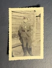 German WWII Era Soldier Photo Iron Cross Uniform Military Portrait Vintage