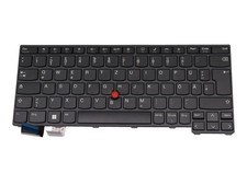 Lenovo 5N21H77123 Original Tastatur DE (deutsch) schwarz/schwarz matt mit Mouse-
