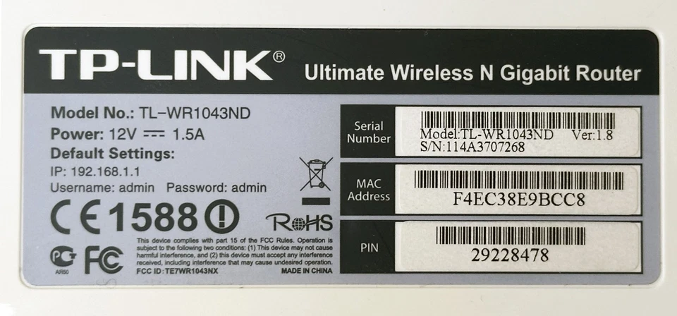 TP-LINK Wireless N Gigabit Router - TL-WR1043ND - Bild 2 von 4