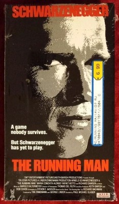 The Running Man (VHS, 1999) New With Watermarks Small Tears In Seal (Pics)