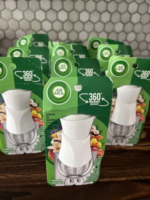 (Lot of 10) Air Wick Scented Oil Warmers Holders Plugin Air Freshener White NEW