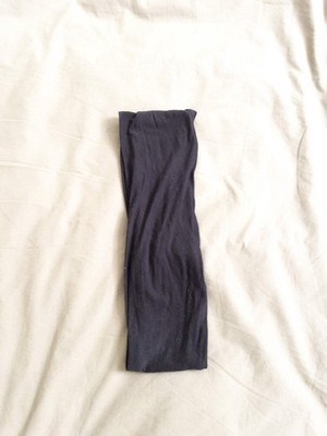 Rick Owens Phlegethon SS21 Black Cotton Twist Bandeau Top sz. 8 / L (No sz tags)