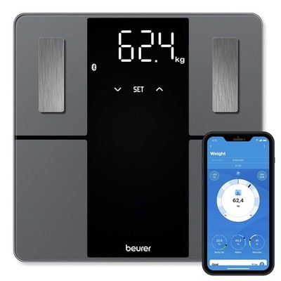 Beurer BF500 Smart Body Analysis Scale with Bluetooth & App, Accurate Digital...