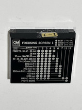Olympus OM Focusing Screen 1-7 OM System Complete Looks Unused
