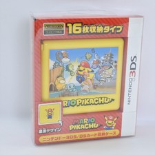 Nintendo DS 3DS Card Pocket MARIO PIKACHU Cartridge Case 16 Storage Pokemon 2370