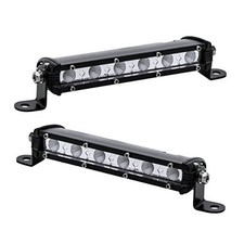True Mods 2pc 7" Ultra-Slim Single Row Off Road LED Light Bar 1530lm Flood
