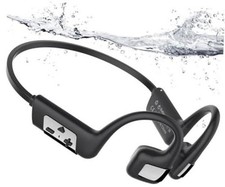 Bone Conduction Headphones Swimming Headphones, IP68 Waterproof Earbuds Black