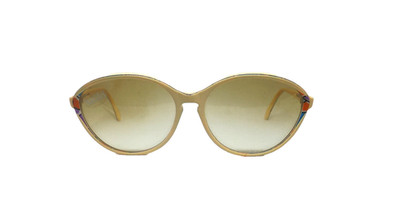 Sonnenbrille Frau Vintage Alter 80 Made IN Italy Gelb Kunststoff SAFILO