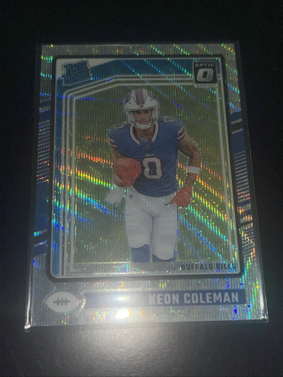 Keon Coleman 2024 Donruss Optic Wave #/300 Rookie #263